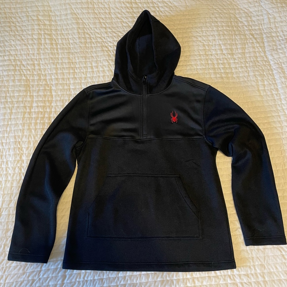 Spyder Mens Half Zip Pullover Hoodie